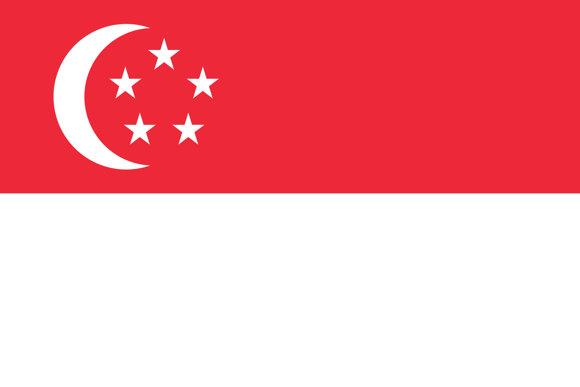 Image du drapeau d'état de l'état Singapour - a la résolution 2020x1347 - Asie de l Est Image du drapeau d'état de l'état Singapour - a la résolution 2020x1347 - Asie de l Est