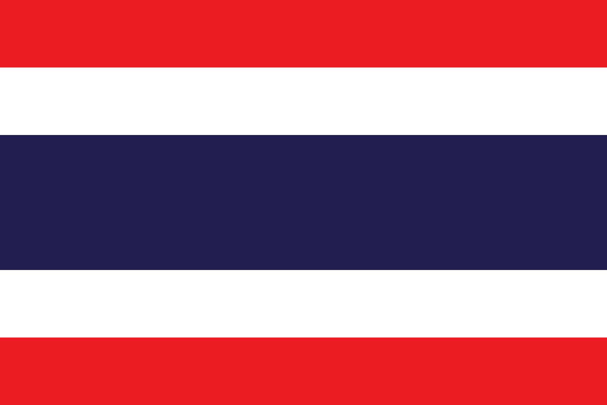 Image du drapeau d'état de l'état Thailande - a la résolution 2020x1347 - Asie de l Est