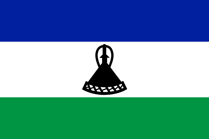 Image du drapeau d'état de l'état Lesotho - a la résolution 813x542 - Africa