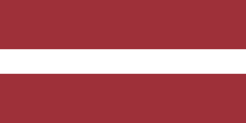 Image du drapeau d'état de l'état Lettonie - a la résolution 813x407 - Europe