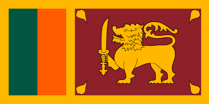Image du drapeau d'état de l'état Sri Lanka - a la résolution 813x407 - Asie du Sud Image du drapeau d'état de l'état Sri Lanka - a la résolution 813x407 - Asie du Sud