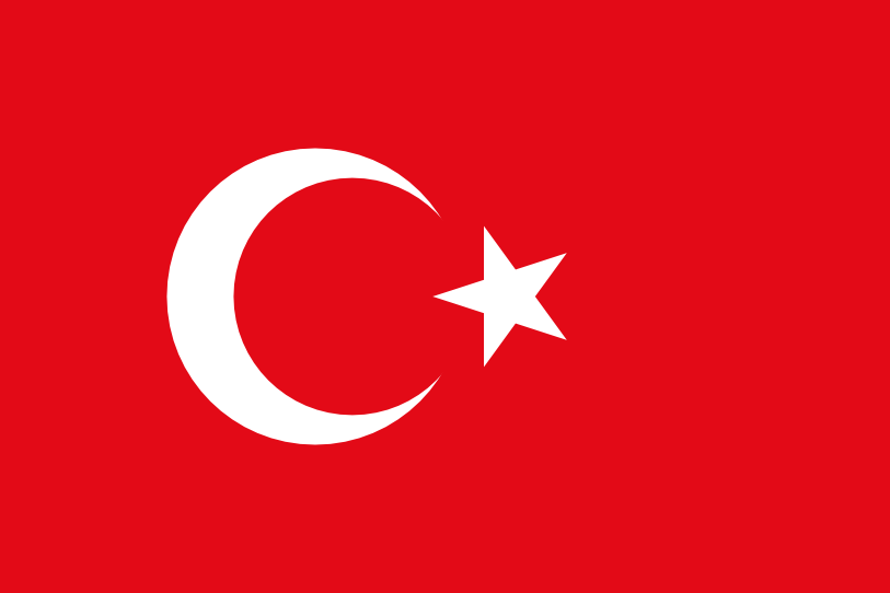 Image du drapeau d'état de l'état Turquie - a la résolution 813x542 - Moyen Orient