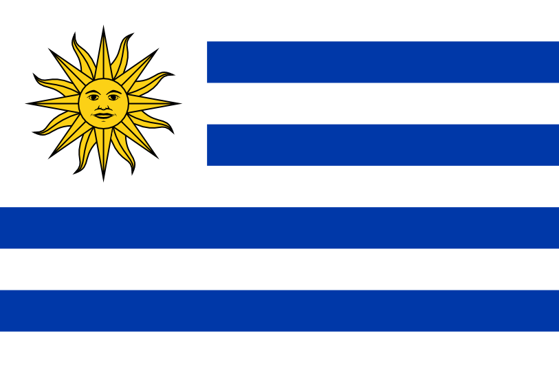 Image du drapeau d'état de l'état Uruguay - a la résolution 813x542 - Amérique du Sud Image du drapeau d'état de l'état Uruguay - a la résolution 813x542 - Amérique du Sud