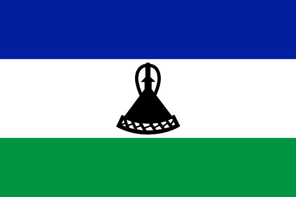 Drapeau du Lesotho | Lesotho | Drapeaux des pays du monde | Vlajky.org