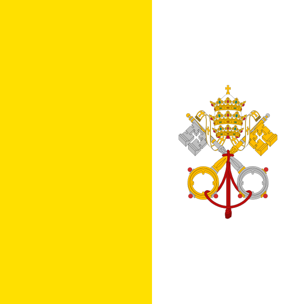 Drapeau du Saint-Siege (Cité du Vatican) | Saint-Siege (Cité du Vatican) | Drapeaux des pays du monde | Vlajky.org
